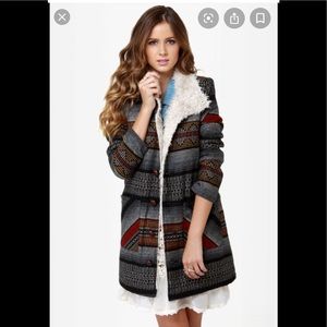 Billabong Small black Zippora woven Jacket.